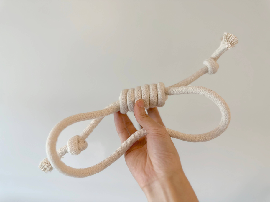 Handmade Natural White Tug of War Toys Set-4 Piece