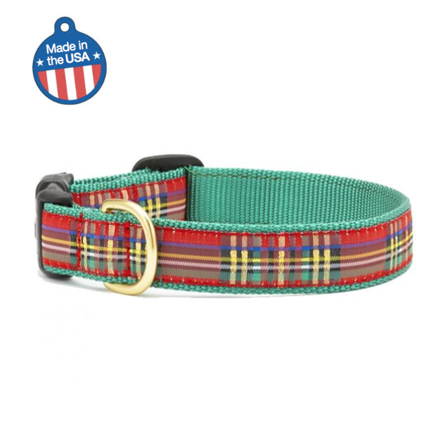 Christmas Sparkle Plaid Collar & Leash