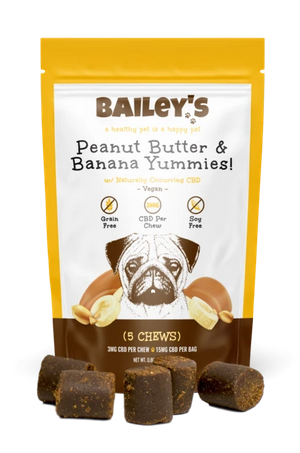 Bailey's Peanut Butter & Banana Yummies! with 3MG CBD Per Chew